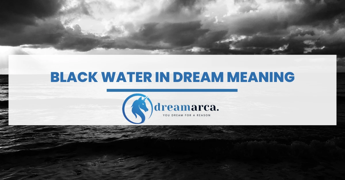 Black Water In Dream Meaning